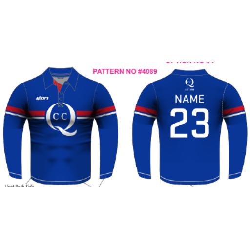 Queenscliff Cricket Club - One Day Playing Shirt LS