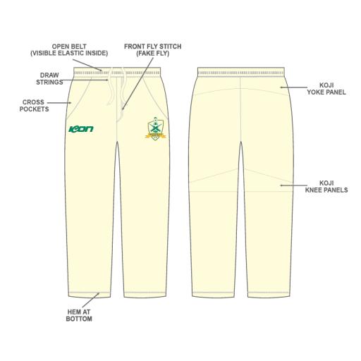 WCC Cricket Pants (Off White - Cream)
